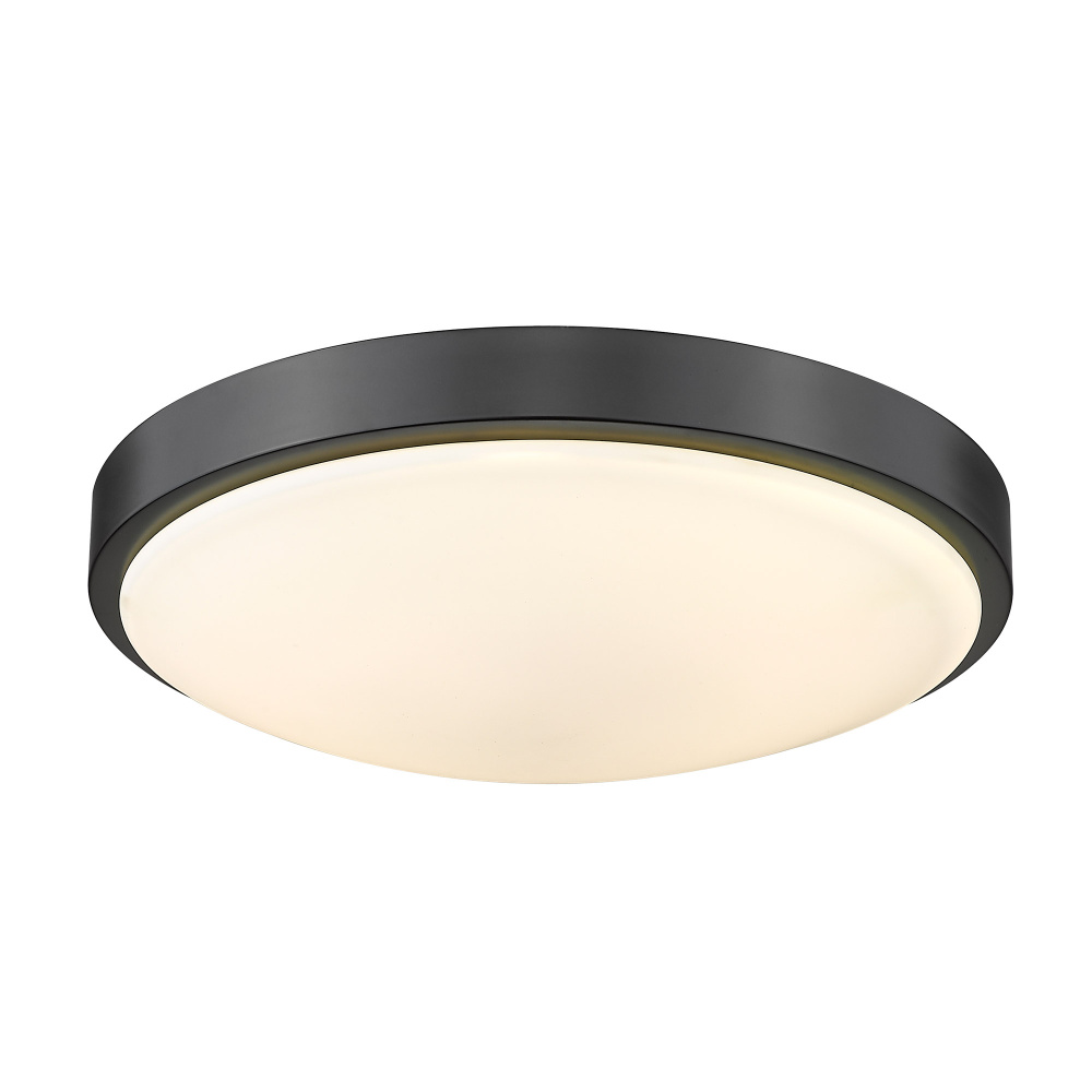 Golden Lighting Gabi Integrated LED 12in Flush Mount in Matte Black